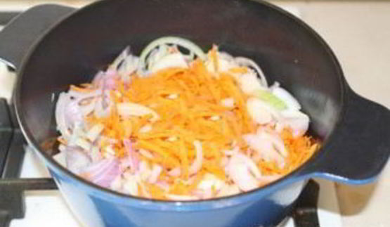 тушеная капуста с уткой