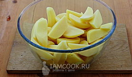 тушеная картошка с курицей