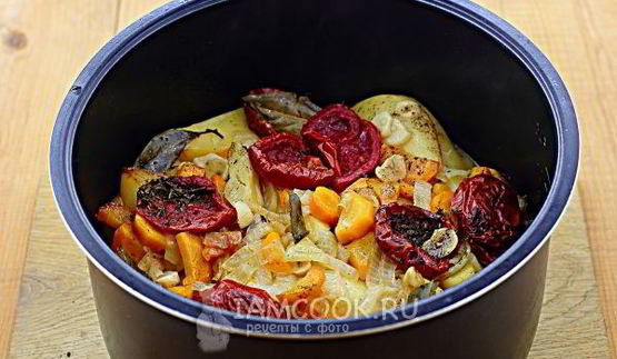 тушеная картошка с курицей