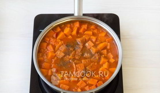 тушеная тыква