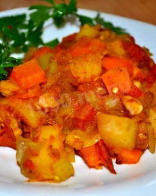 Тушеные овощи в мультиварке