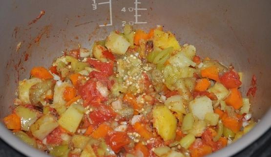 тушеные овощи в мультиварке