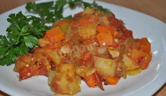 тушеные овощи в мультиварке