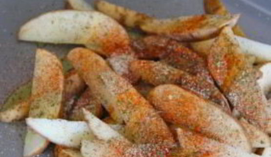 запеченный картофель дольками