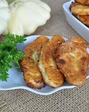 Жареные патиссоны с чесноком