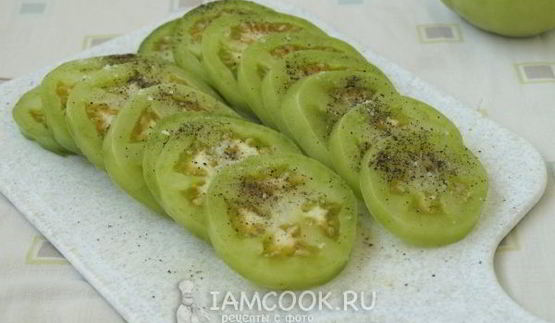 жареные зеленые помидоры