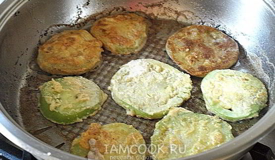 жареные зеленые помидоры