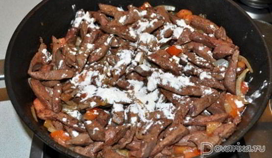 печень по-строгановски