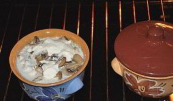 пельмени в горшочках