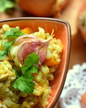 Легкий южный плов с зирой и курагой