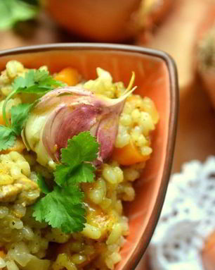 Легкий южный плов с зирой и курагой