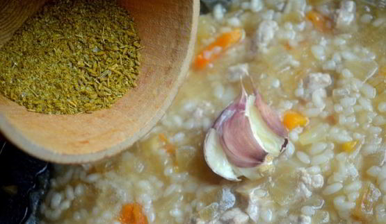 легкий южный плов с зирой и курагой