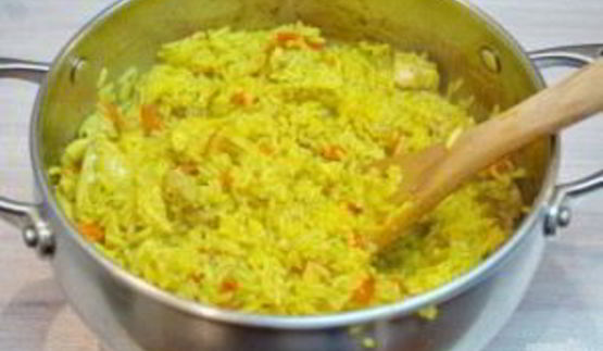 острый плов с курицей