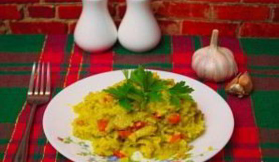 острый плов с курицей