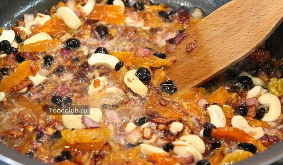 откидной плов с курицей и курагой