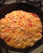 Паэлья с креветками