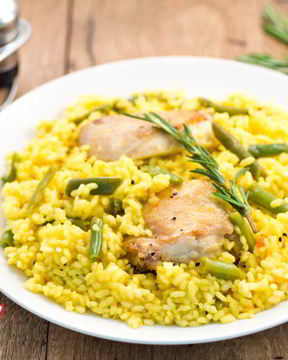 Паэлья с курицей