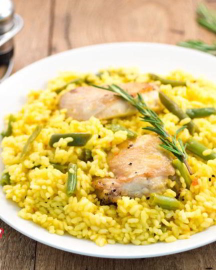 Рецепт паэльи с курицей