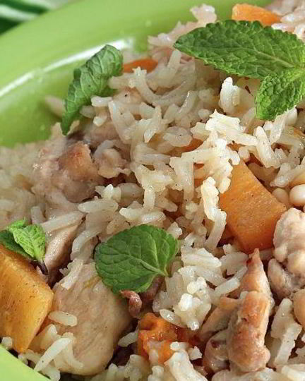 Рецепт пилава с курицей и хурмой