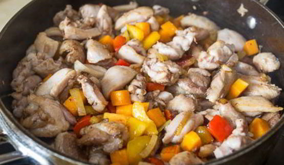 пилав с курицей и тыквой