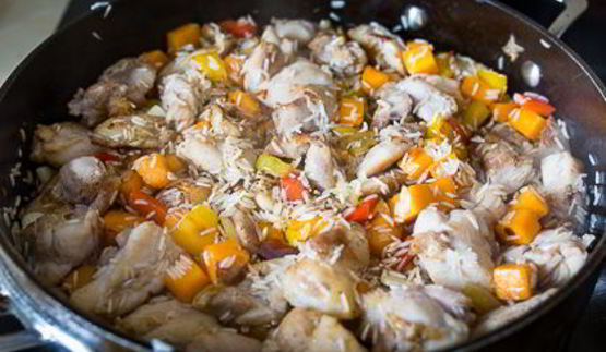 пилав с курицей и тыквой