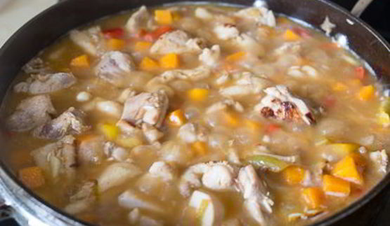 пилав с курицей и тыквой