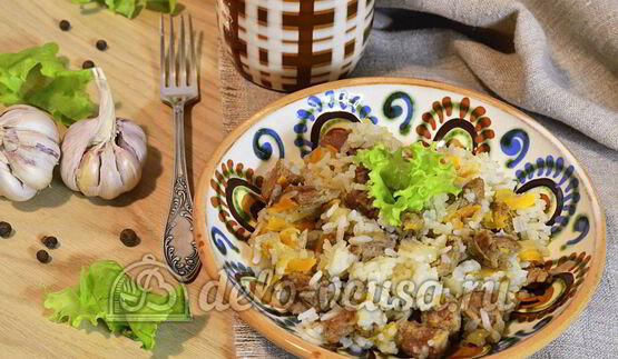 плов из говядины