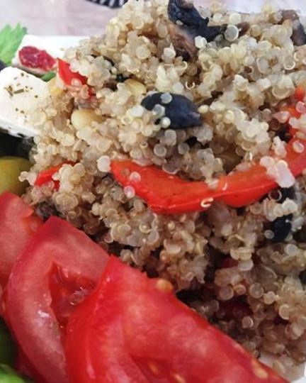 Рецепт плова из киноа с грибами