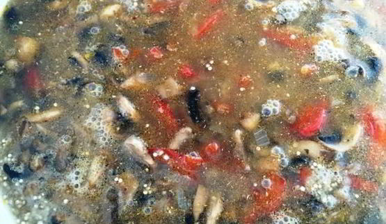 плов из киноа с грибами