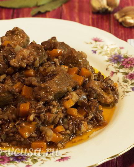 Рецепт плова из красного риса