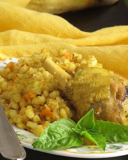 Рецепт плова из перловки с курицей в мультиварке