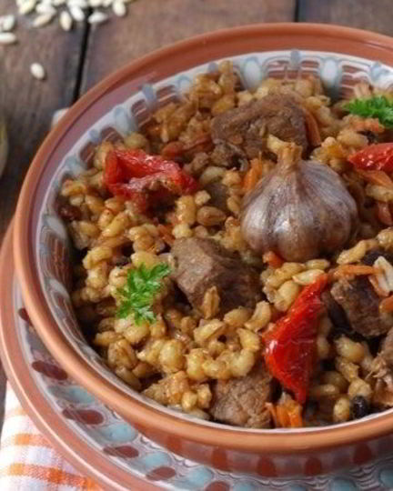 Рецепт плова из перловки с мясом