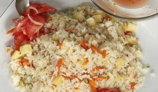 плов с айвой