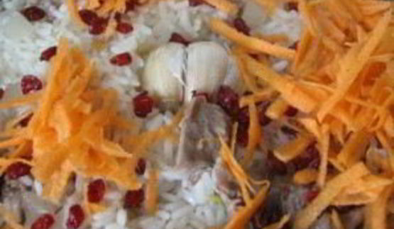 плов с барбарисом