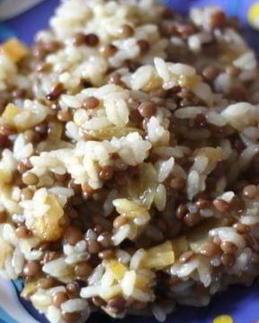 Плов с чечевицей