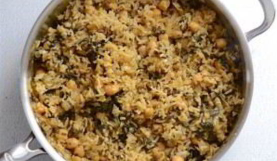 плов с горохом нут