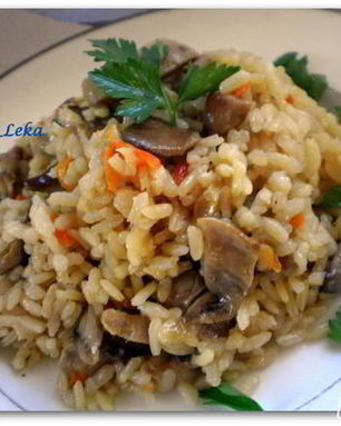 Плов с грибами