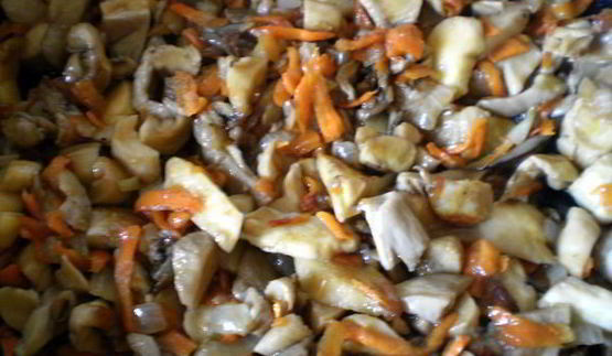 плов с грибами