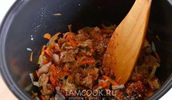 плов с индейкой в мультиварке