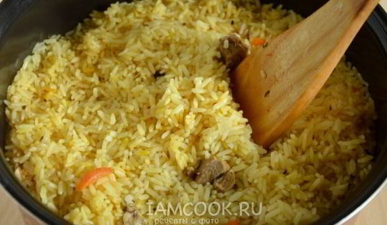 плов с индейкой в мультиварке