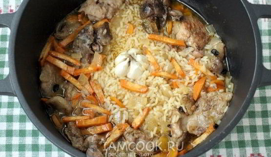 плов с кроликом