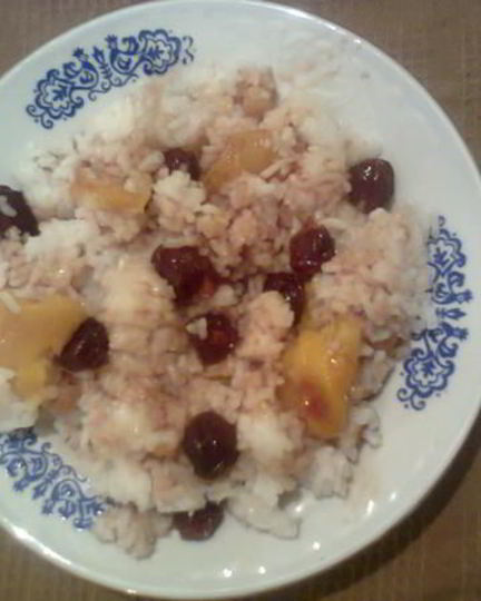 Рецепт плова с курагой и изюмом