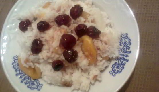 плов с курагой и изюмом