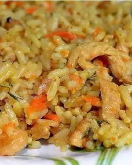 Рецепт плова с курицей в мультиварке