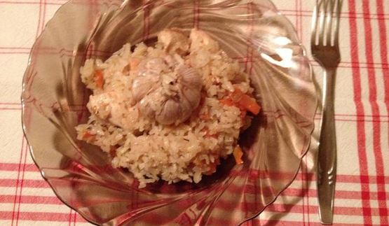 плов с курицей