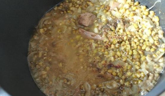 плов с машем и телятиной