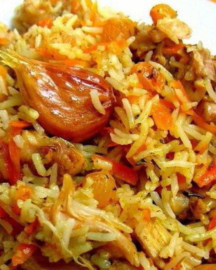 Рецепт плова с мясом в мультиварке