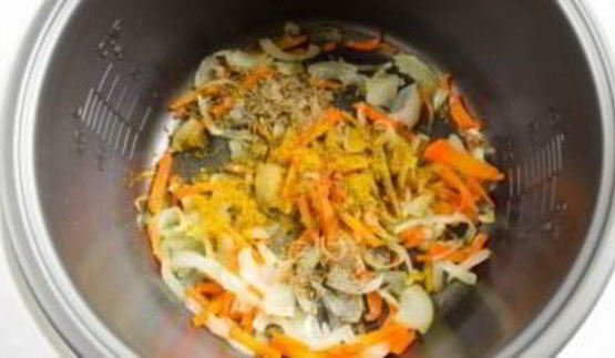 плов с нутом в мультиварке