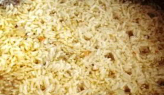 плов с сердечками куриными