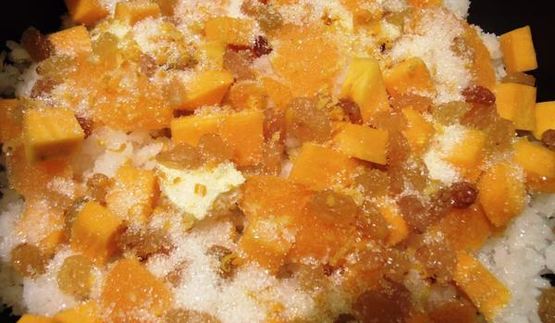 плов с тыквой и цитрусами